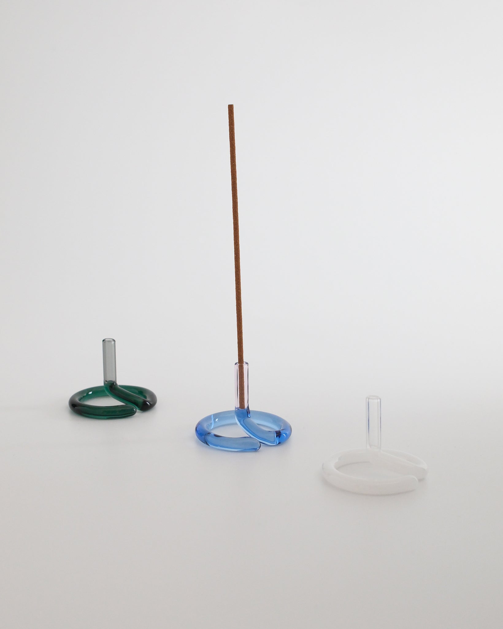 Two tone 雙色玻璃線香座