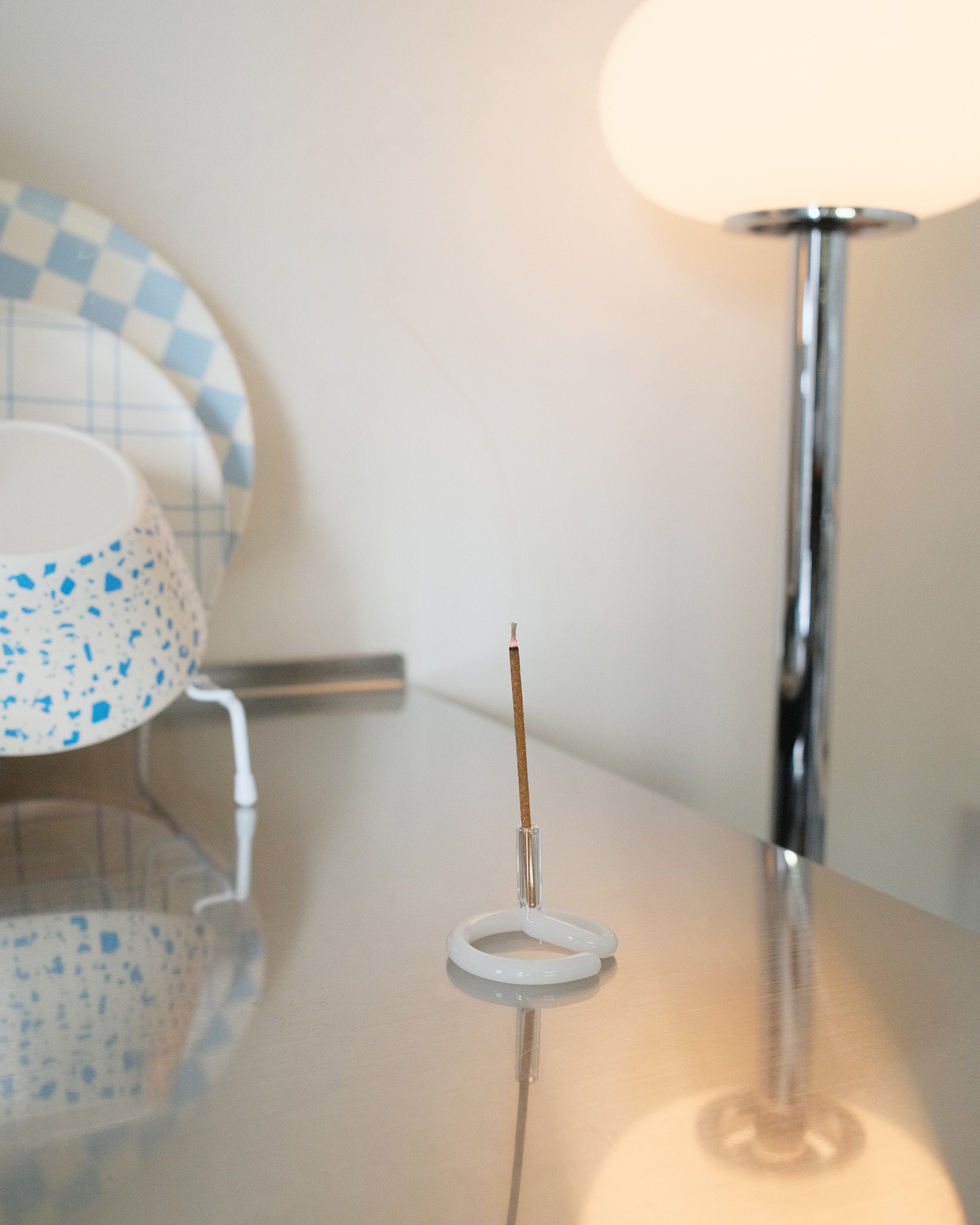 Two tone 雙色玻璃線香座